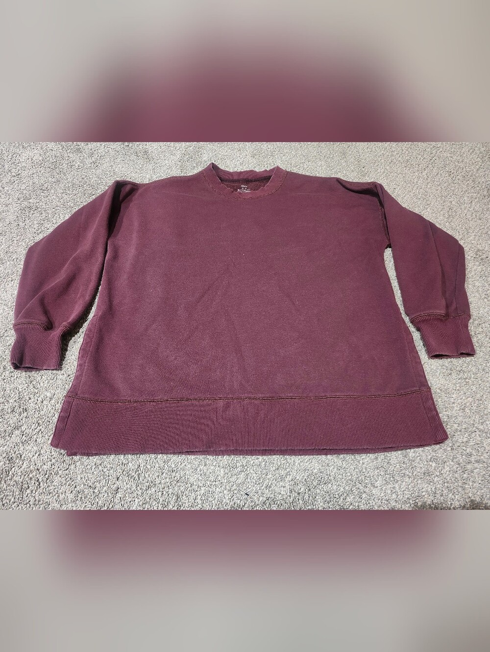 Aerie Crewneck Sweater - Burgundy Size Medium